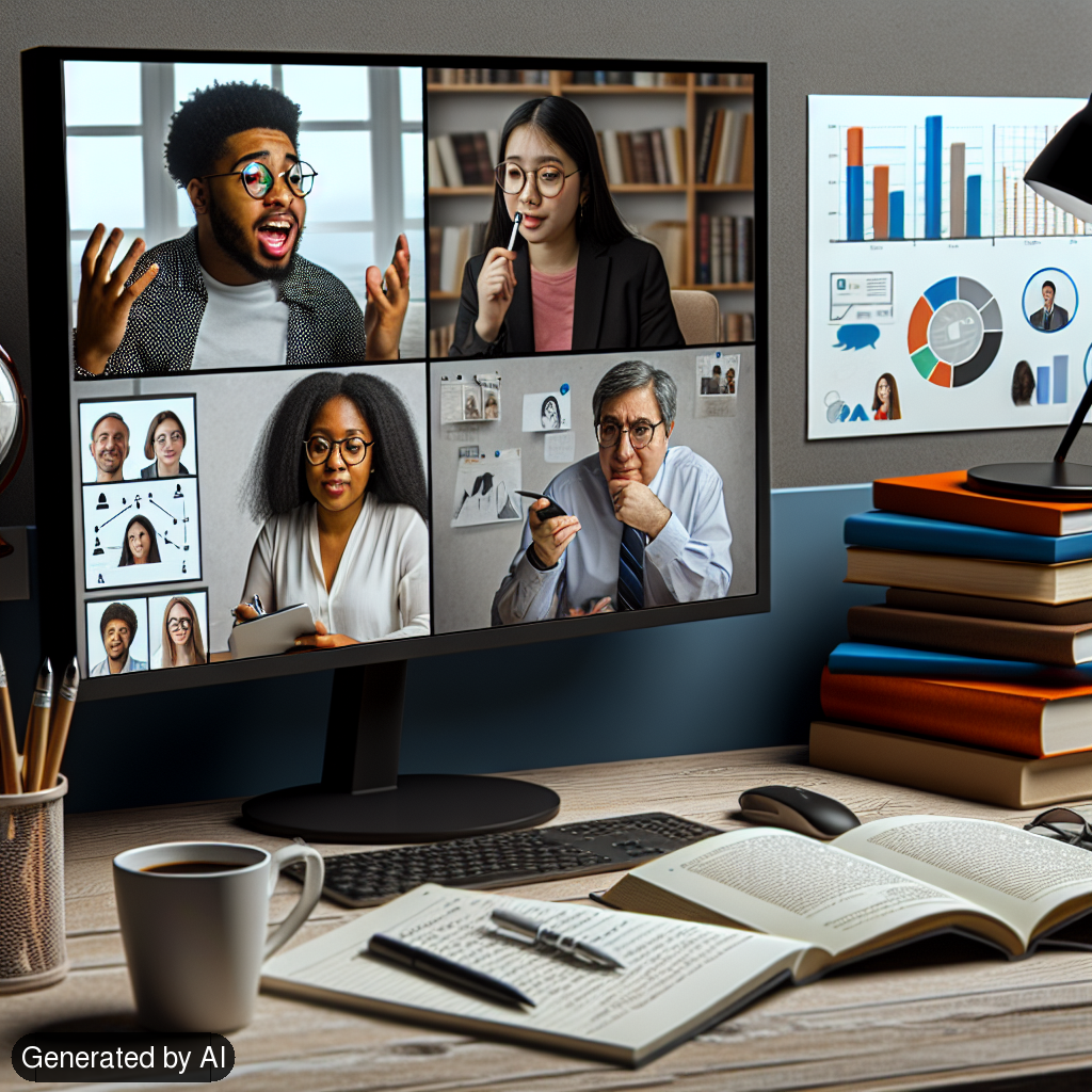 Please create an image for an academic online discussion forum. - Generated by AI