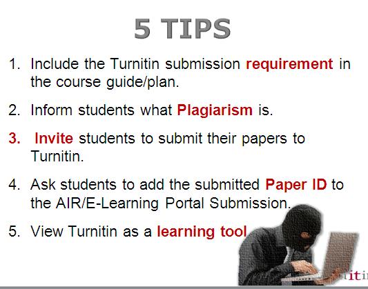 Turnitin Tips