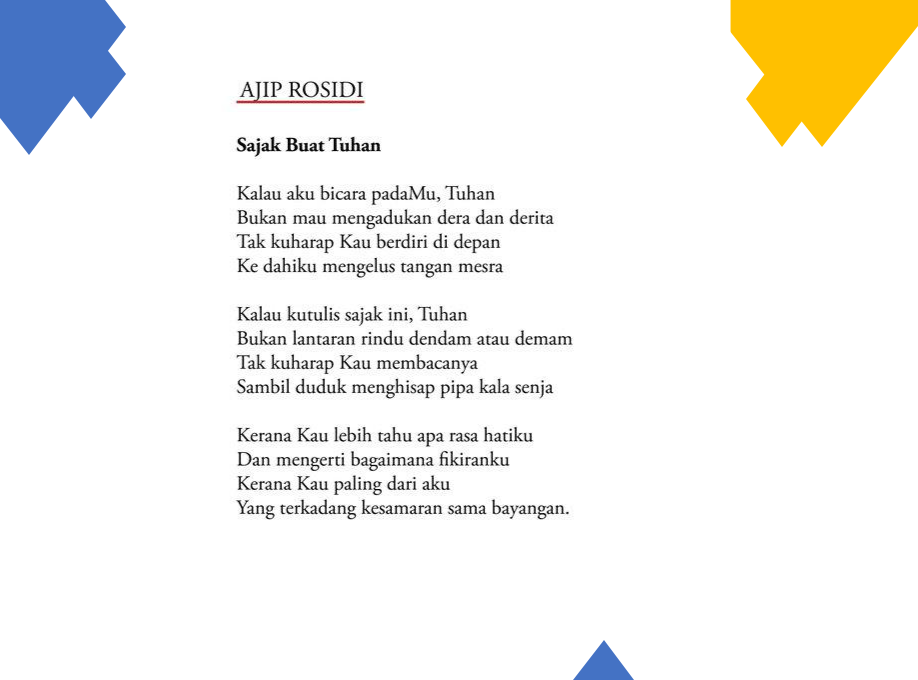 Sajak Buat Tuhan